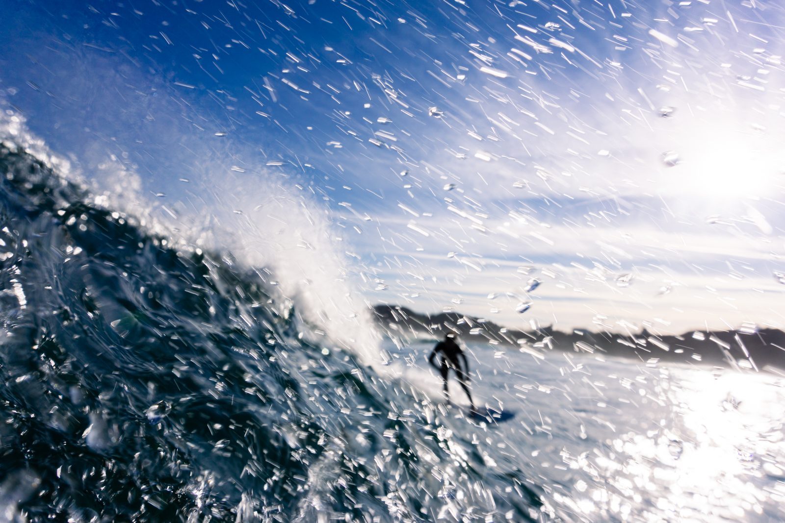 In the wild spray of the wave, he finds his balance—a quiet reminder that love, too, means trusting yourself amid the beautiful chaos.